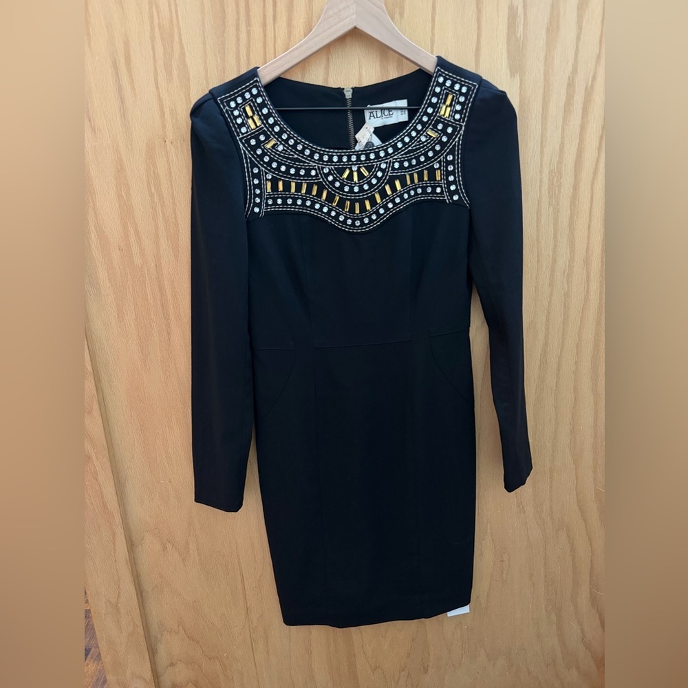 ALICE BY TEMPERLEY Bateau Neckline Mini Dress NWT
